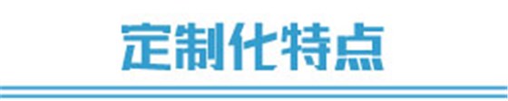定制化特點